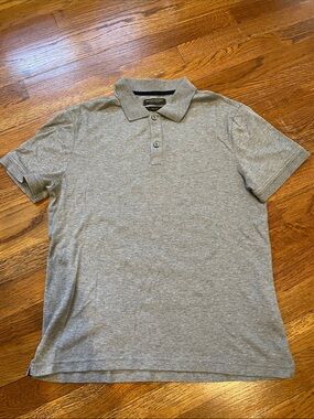 Men's Heather Gray Polo Shirt
